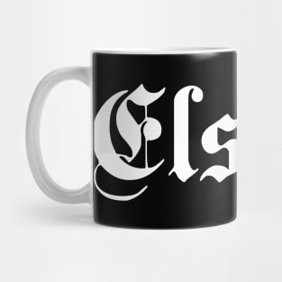 Elsdorf written with gothic font Mug